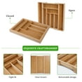 thumbnail image 4 of KitchenTrend 8 Slots Expandable Silverware Drawer Organizer, Adjustable Bamboo Kitchen Organizers and Storage, 4 of 8