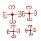 thumbnail image 2 of 4 soportes ajustables para tallos de plantas de tomate para jardines exteriores. rojo, 2 of 8