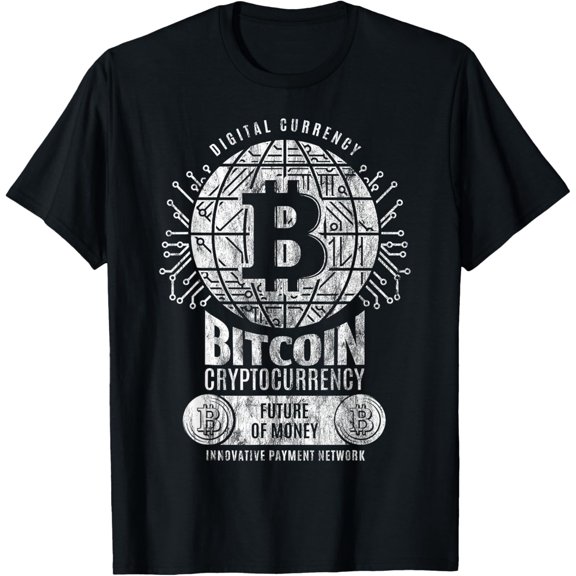 t-shirt Digital Currency Bitcoin BTC Cryptocurrency Crypto T-Shirt mens t shirt,black,women,funny,misfits,men,journey
