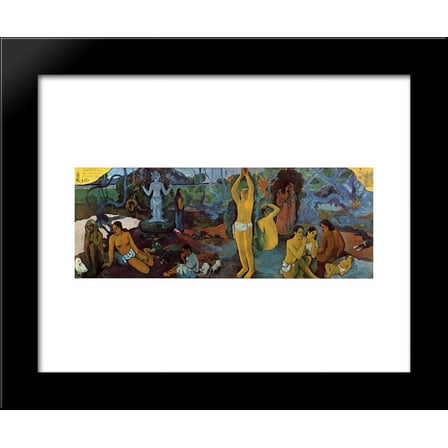 Where Do We Come From What Are We Where Are We Going 20x24 Framed Art Print by Paul Gauguin