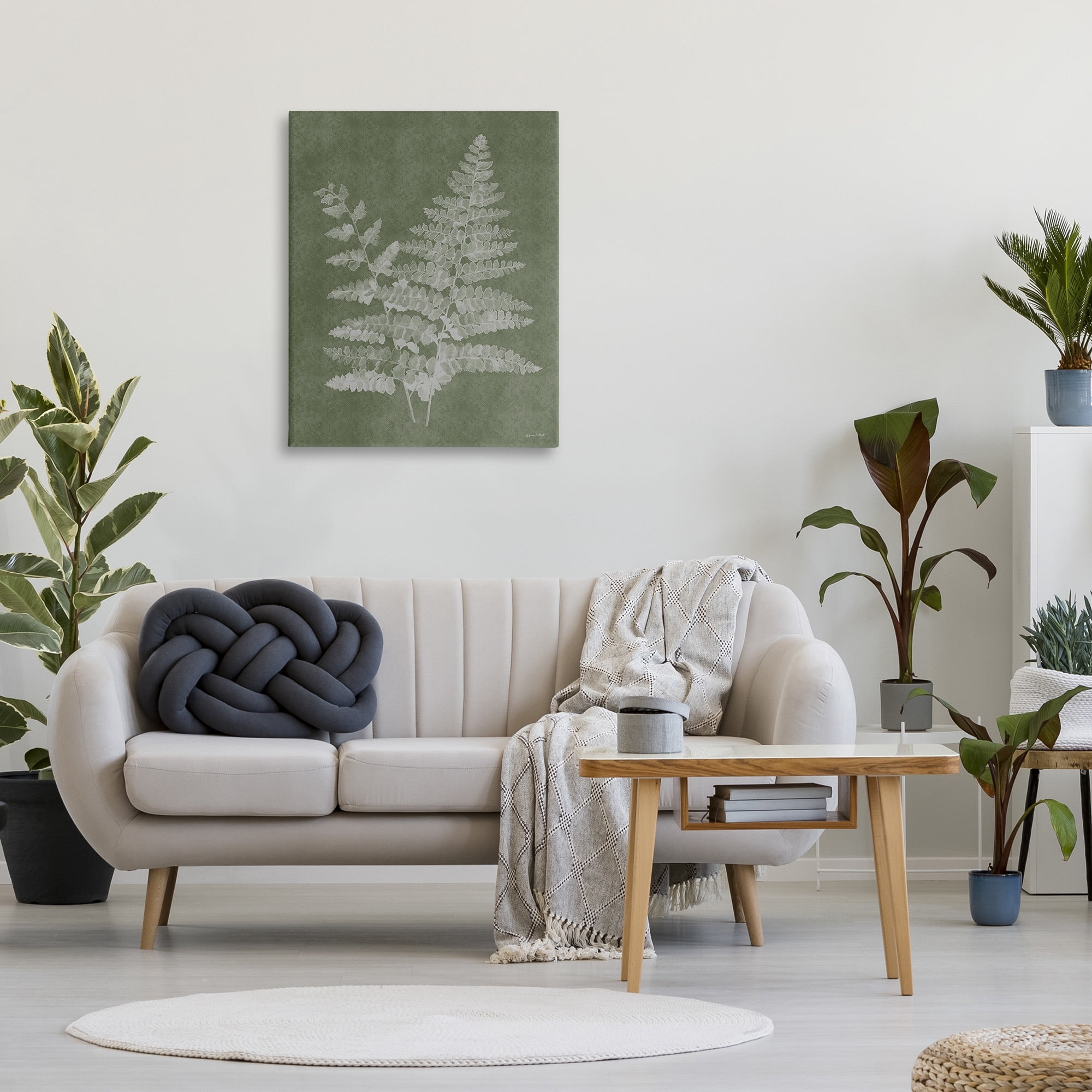 Stupell Industries Green Rustic Ferns Botanical & Floral Painting Gallery Wrapped Canvas Art Print Wall Art, 30 x 40