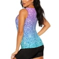 thumbnail image 3 of Gaeub Multicolor Glitter Women's Workout Tank Tops Lightweight Sleeveless Shirts for Women for Athletic Running Tennis Yoga - XX-Large, 3 of 9