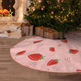 thumbnail image 5 of Sikiie Strawberry Nativity Christmas Tree Skirt, Jesus Christian Winter Holiday Tree Mat Decoration(30-48IN)48", 5 of 6