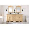 thumbnail image 6 of Elegant Lighting Vf30472d Francis 72" Free Standing Double Basin Vanity Set - Beige, 6 of 8
