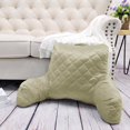 thumbnail image 6 of Home Soft Things DO-IT-YOURSELF Velvet Quilted Bedrest Pillow - Golden Lime-3 - 20" x 18" x 17", 6 of 10