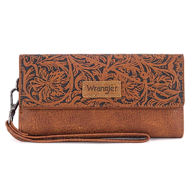 Cartera Montana West Wrangler Tooling Brown para mujer