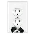 thumbnail image 1 of WIRESTER 1-Gang Duplex Outlet Cover Wall Plate/Switch Plate Cover, Animal Black White Shih Tzu Dog, 1 of 6