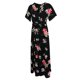 thumbnail image 5 of escote en V floral para mujer S Colco Vestido maxi de la playa de las mujeres, 5 of 8