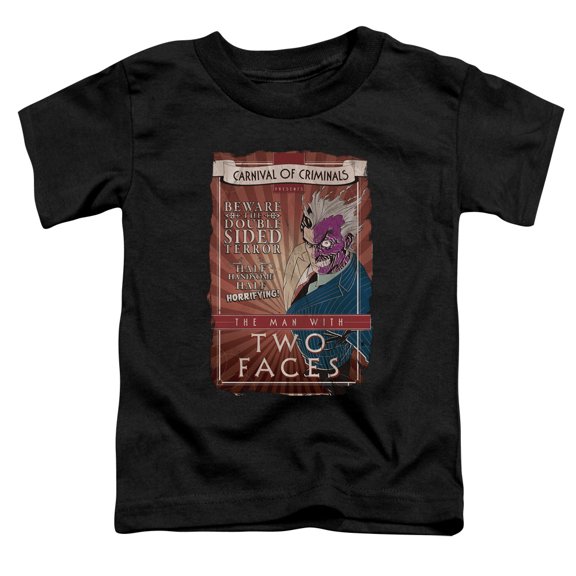 Batman Two Faces S/S Toddler T-Shirt Black