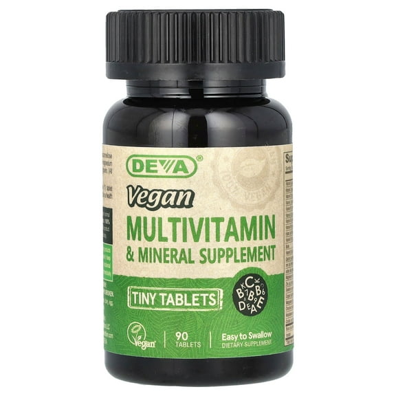Deva Vegan Multivitamin & Mineral Supplement, 90 Tablets