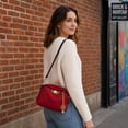 thumbnail image 3 of INSPIRE CHIC Oxford Crossbody Bag for Women Casual Everyday Shoulder  with Adjustable Strap & Zipper Closure Red, 3 of 6