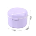 thumbnail image 2 of BAOPAI Double Layer Portable Braces Storage Box with Drainage Holes for Retainer Dentures Travel Case Compact Design Large Capacity Organizer, 2 of 7