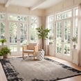 thumbnail image 3 of Safavieh Beach House Teale Distressed Indoor/Outdoor Area Rug, Black/Beige, 5'1" x 7'6", 3 of 8