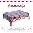 thumbnail image 2 of Mantel navideño, manteles navideños rectangulares de 180 x 150 cm, mantel navideño gris, mantel para mesa de comedor, mantel grande lavable para cena navideña, 2 of 4
