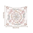 thumbnail image 3 of Poliéster Impreso Tapiz de ropa de cama Bohemia Colgante de pared Suministros de decoración de la pared del hogar, 73x95CM, Rosa claro sidaley HA7124-01B, 3 of 6