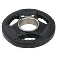thumbnail image 3 of HolaHatha 2.5-Pound Olympic Rubber Coated Weight Plates w/Handle (2 Pack), 3 of 12