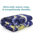 thumbnail image 2 of Dawhud Direct Wolf Moon Call Super Soft Fullqueen Size Plush Fleece Blanket 75", 2 of 7