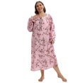 thumbnail image 2 of Baozhu Womens Long Nightgown Floral Night Dress Long Sleeve Ladies Plus Size Nightshirt Full Length Soft Loose Nightdress Sleep Gowns,XL-5XL, 2 of 6