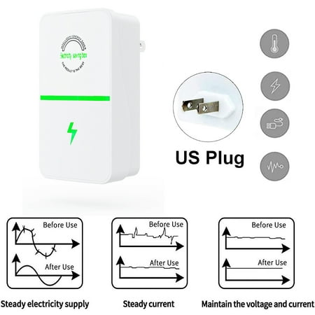 

AURIGATE Power Saver Energy Saver Household Power Saver Electricity Saving Box Household Office Market Device Electric Smart US Plug 90V-250V 30KW (2 Pack)