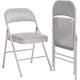 thumbnail image 1 of 2-pack beige folding sillas con padded cushion y back - foldable para outside, metal frame can hold up to 350 lbs, suitable para home, oficina, indoor y outdoor events, 1 of 8