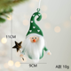 thumbnail image 1 of Handmade Painted Angel Santa Claus Snowman Iron Christmas Decors Hanging Pendants Xmas Tree Drop Ornaments Festival Supply Gifts, 1 of 5