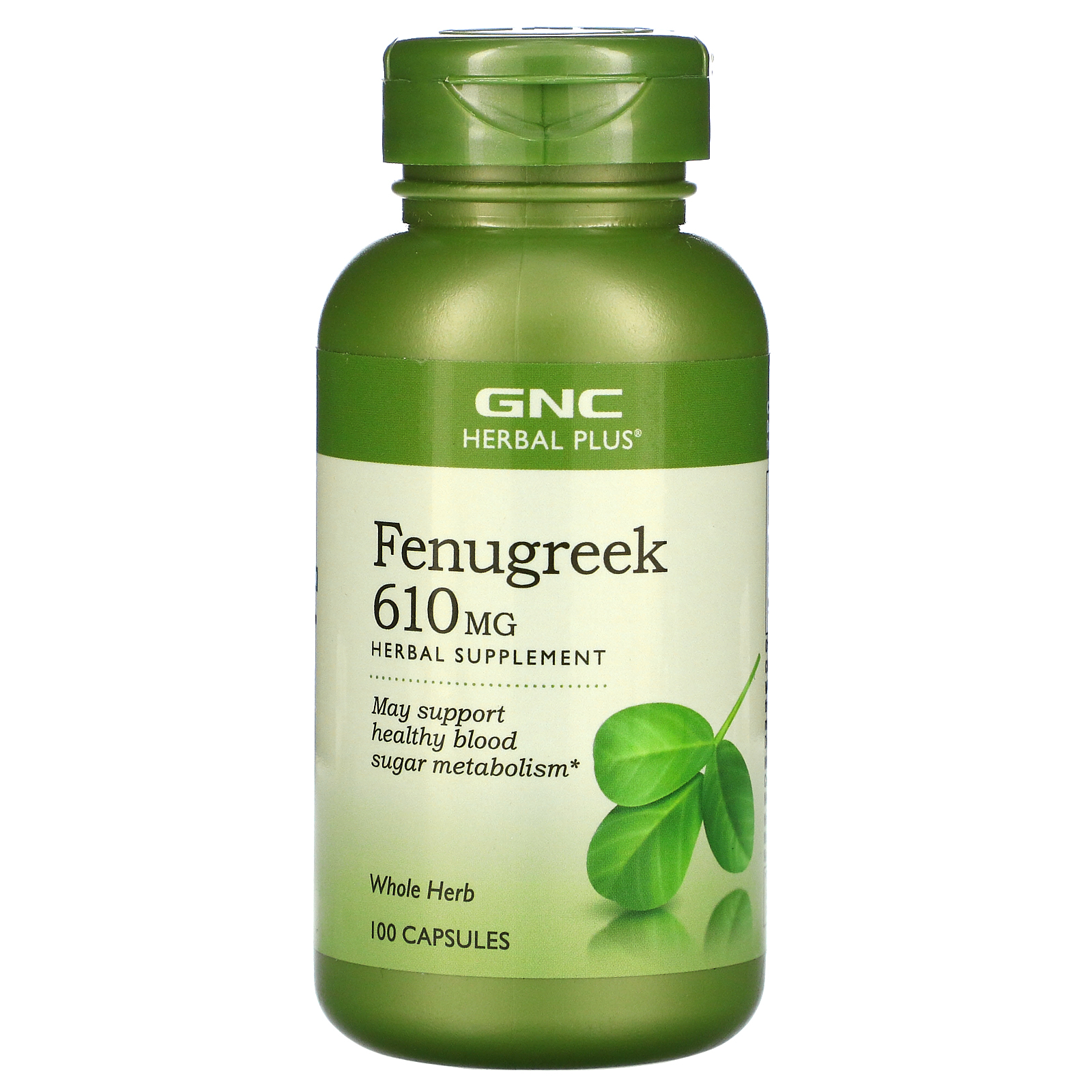 Herbal Plus, Fenugreek, 610 mg, 100 Capsules, GNC