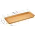 thumbnail image 2 of Uxcell 49x20cm Plastic Rectangular Plant Pot Saucer Flower Drip Tray, Terracotta, 2 of 5