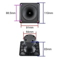 thumbnail image 4 of 4PCS 4 Inch 110x110mm Square Horn Tweeter Stage Speaker Piezoelectric Ceramic High Power Speaker Ac, 4 of 5