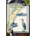thumbnail image 3 of Pawleys Island, South Carolina, Nautical Chart (9x12 Wall Art Print, Home Decor), 3 of 3