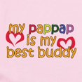 thumbnail image 2 of CafePress - Pappap Is My Best Buddy Infant Bodysuit - Baby Light Bodysuit, Size Newborn - 24 Months, 2 of 4