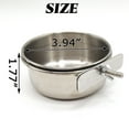 thumbnail image 4 of RONYOUNG-2PCS-Bird-Feeding-Dish-Cups-Spoon-Parrot-Food-Bowl-Clamp-Holder-Stainless-Steel-Coop-Cup-Cage-Water-Parakeet-African-Greys-Conure-Cockatiels, 4 of 5