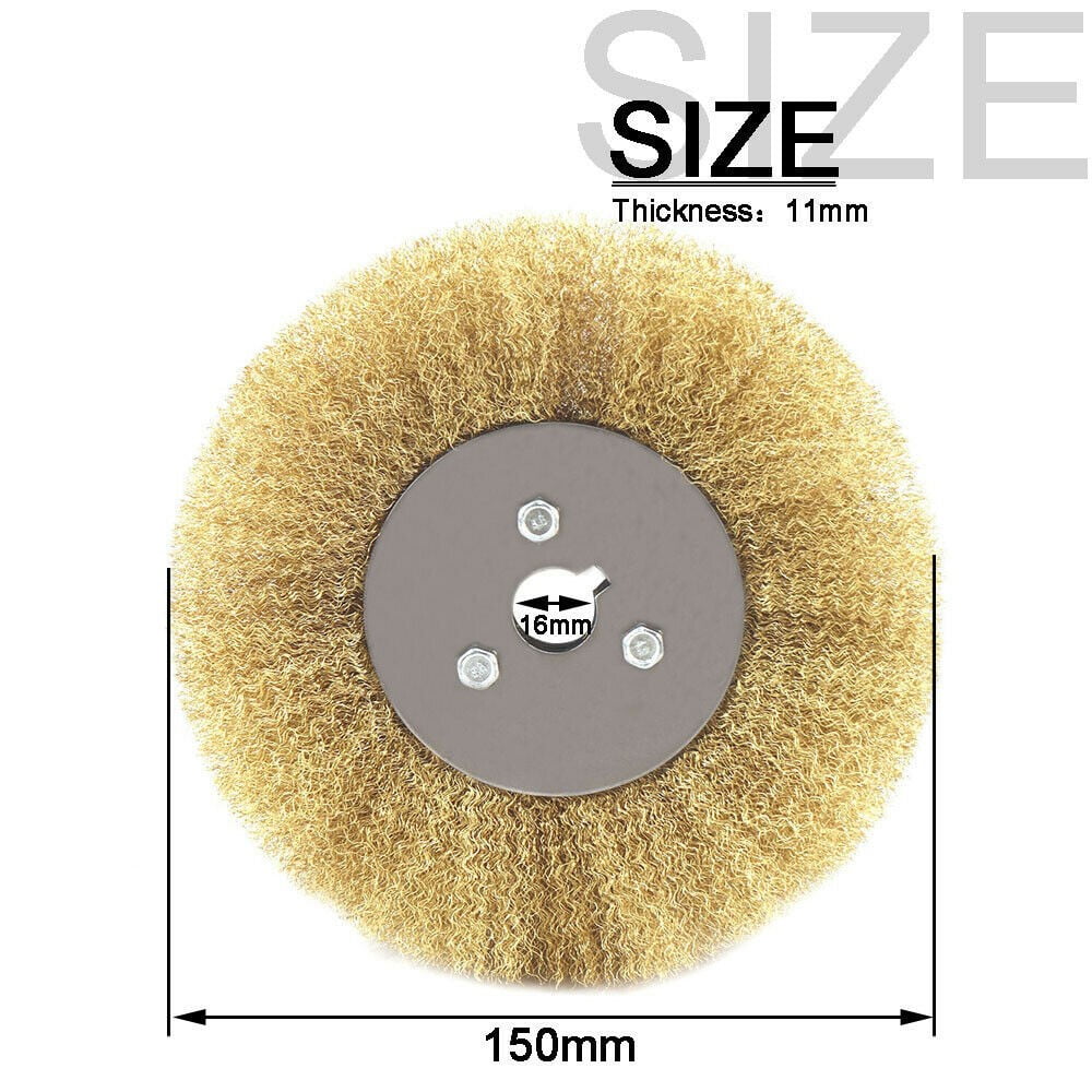 Copper Wire Wheel Soft Brass Brush For Bench Grinder Metal Polishing
