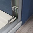 thumbnail image 6 of Sliding Shower Glass Door 50-54 in. W x 72 in. H, Adjustable Semi Frameless Design, ANSI Certified Tempered Glass, 304 Stainless Steel Handles Brushed Nickel for Towel Hanging, 6 of 8
