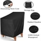 thumbnail image 3 of Bewildely Cubierta para silla de Patio, impermeable, a prueba de polvo, Protector de muebles para exteriores, nieve, luz solar, poliéster, Type2 NO2, 3 of 6
