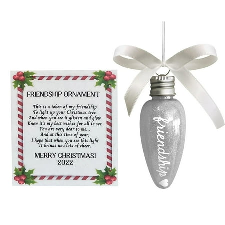 

Eudgs Light Of True Friendship Ornament Friendship Ornament Inexpensive For Friend Ornament For Friend For Coworkers Friend Car Transparent Thread for Hanging Thin Garland Flower Strings Curtain Car