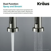 Kraus Dual Function صنبور المطبخ في الفولاذ المقاوم للصدأ