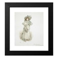 thumbnail image 2 of Kate Greenaway 12x14 Black Modern Framed Museum Art Print Titled - Study of a Fully Dressed Little Girl (1897), 2 of 5