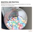 thumbnail image 3 of Raindrops Christmas Ball Ornaments Transparent 15Pcs 3.1In, 3 of 8