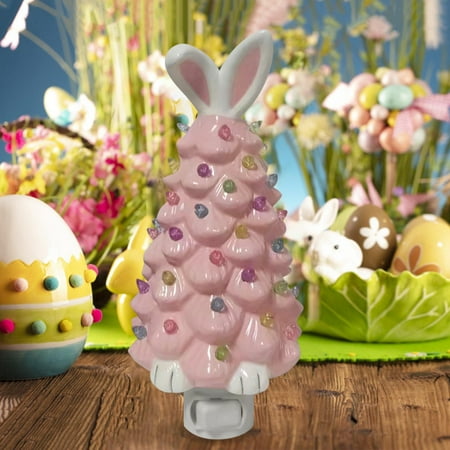 

Adorable Ceramic Easter Bunny Night Light Easter Decor And Gift