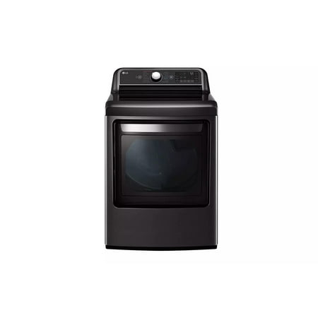 LG DLEX7900BE 7.3 Cu. Ft. Smart Wi-Fi Enabled Electric Dryer with TurboSteam - Black Steel