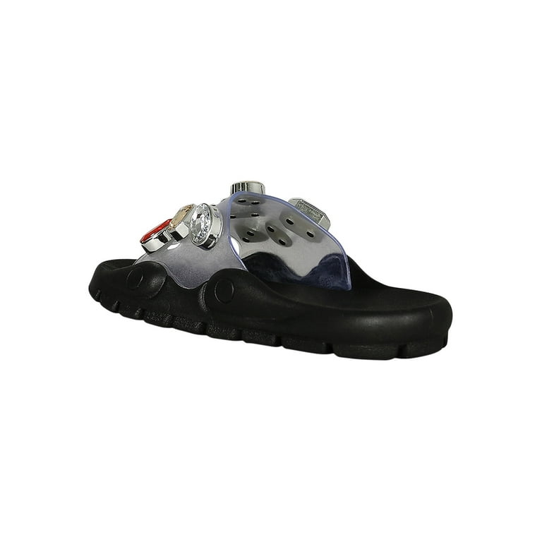 Women Rhinestone Translucent Lug Embossed Slide Sandals 18352 Walmart