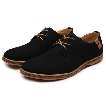 

ZTTD Men s Fashion Casual Solid Lace Up Oxfords Leather Shoes Male Business Shoes