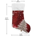 thumbnail image 2 of Coolnut Christmas Stocking Personalized Christmas Tree Large Candy Stocking Hanging Gift Xmas Stockings Decoration 1 PC for Family Holiday Party Ornaments Decor Fireplace, 2 of 7