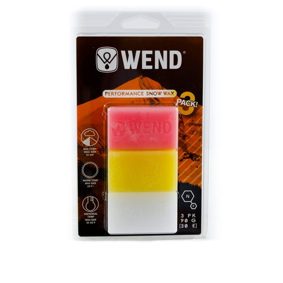 Wend 3-Pack MF Performance Snow Wax 90g Mid-Warm-Universal