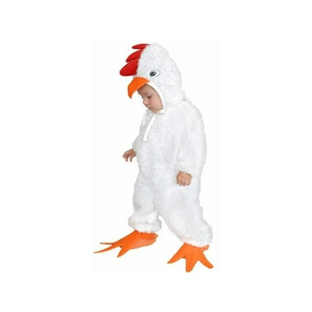 White Fuzzy Baby Animal Chick Toddler Halloween Costume