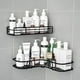 thumbnail image 2 of Estante de almacenamiento para baño, organizador de cocina, estantes de esquina, marco de hierro para ducha, soporte para champú, accesorios de baño, 2 of 4