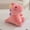 Pink, variant on 1Pc Fashion Cartoon Soft Plush Animal Cute Plush Dinosaur Keychain Doll Toy Car Keyring Bag Pendant Jewelry