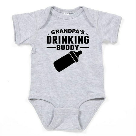 

CafePress - Grandpas Drinking Buddy Body Suit - Cute Infant Bodysuit Baby Romper - Size Newborn - 24 Months