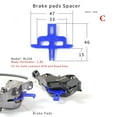 thumbnail image 3 of 2/3pcs Blue Hydraulic Disc Brake Instert Tool Spreader Piston Retainer Brake Caliper Pad Bleed Spacer Bicycle Brake Spacer 2PCS STYLE C, 3 of 8