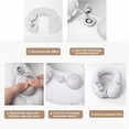 thumbnail image 6 of Double Layer Inflatable Travel Neck Pillow Press Inflating U Shaped Air Cushion with Milk Velvet Cover Portable for Airplane, 6 of 6